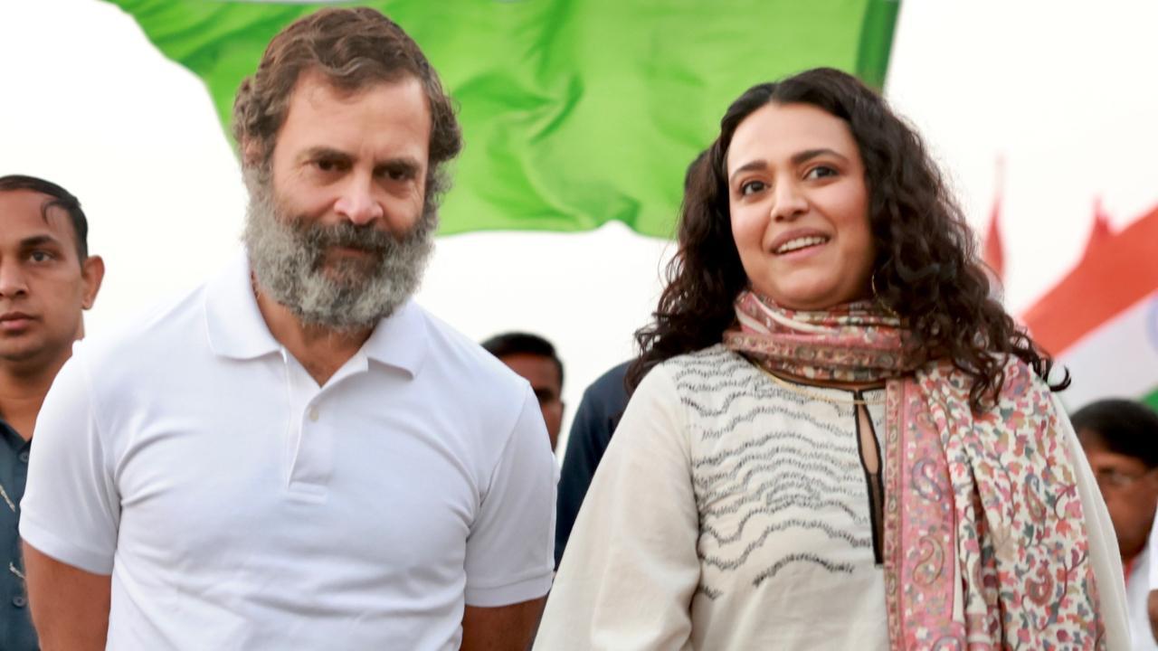 Swara Bhasker joins Rahul Gandhi's 'Bharat Jodo Yatra', urges people to 'stand up for our country'